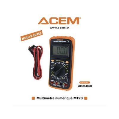 Multimètre numérique ACEM - MT20