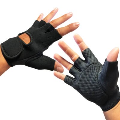 Gant De Musculation et cyclisme souple soft - Noir