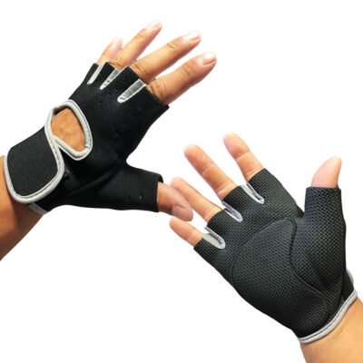 Gant De Musculation et cyclisme souple soft - Gris