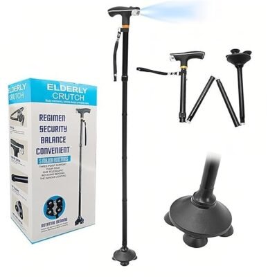 Canne De Marche  Pliable Avec Lumière LED